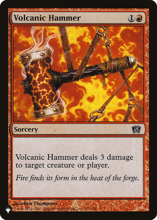 Volcanic Hammer (LIST-8ED-231) - common