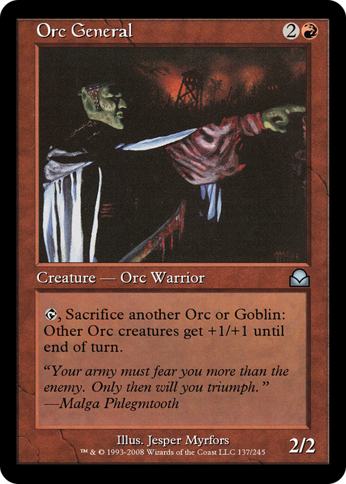 Orc General (ME2-137) - uncommon - Foil