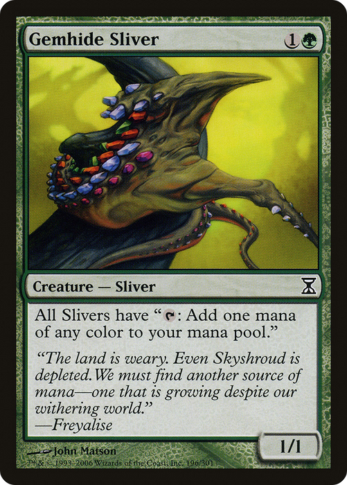 Gemhide Sliver (TSP-196) - common - Foil