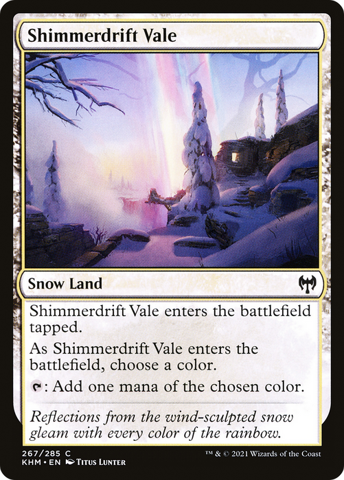 Shimmerdrift Vale (KHM-267) - common: (snow) - Foil