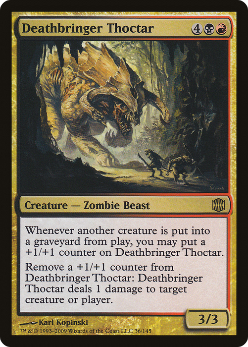Deathbringer Thoctar (ARB-036) - rare - Foil