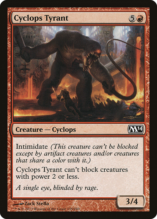 Cyclops Tyrant (M14-135) - common - Foil