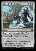 Selective Obliteration (M3C-035) - rare