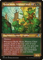Rulik Mons, Warren Chief (DMU-357) - uncommon: (Showcase) - Foil