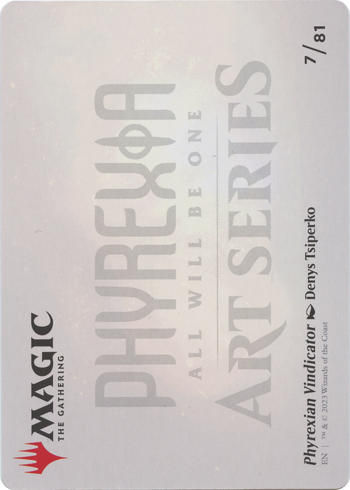 Phyrexian Vindicator // Phyrexian Vindicator (AONE-007) - common (Borderless)