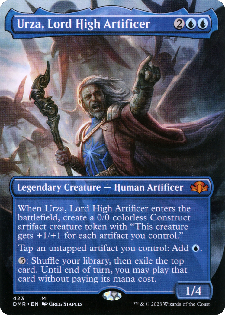 Urza, Lord High Artificer (DMR-423) - mythic (Borderless) - Foil
