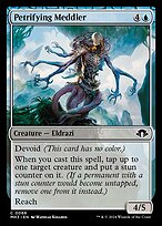 Petrifying Meddler (MH3-066) - common: (devoid) - Foil