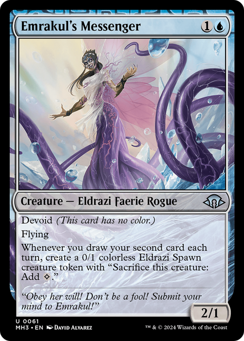 Emrakul's Messenger (MH3-061) - uncommon: (devoid) - Foil