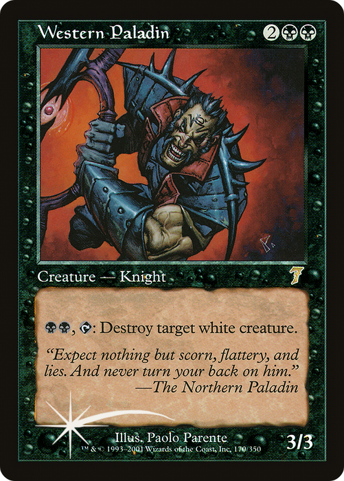 Western Paladin (7ED-170★) - rare - Foil