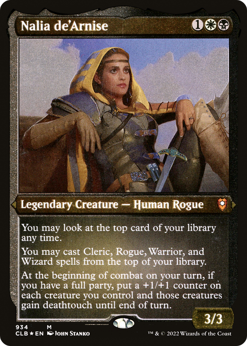 Nalia de'Arnise (CLB-934) - mythic - Etched Foil