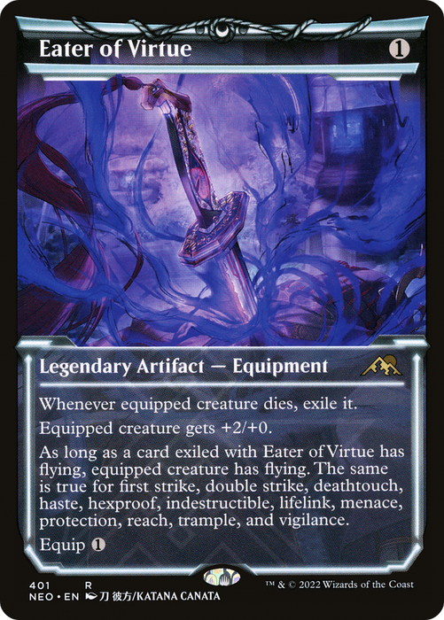 Eater of Virtue (NEO-401) - rare: (Showcase) - Foil