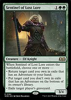 Sentinel of Lost Lore (WOE-184) - rare - Foil