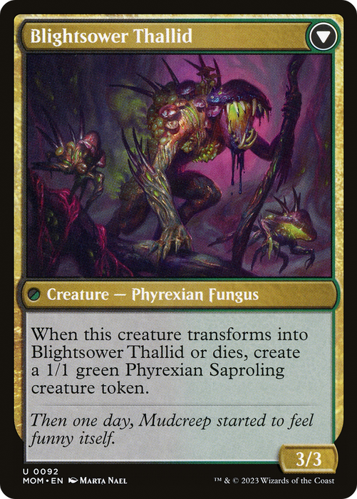 Blightreaper Thallid // Blightsower Thallid (MOM-092) - uncommon - Foil