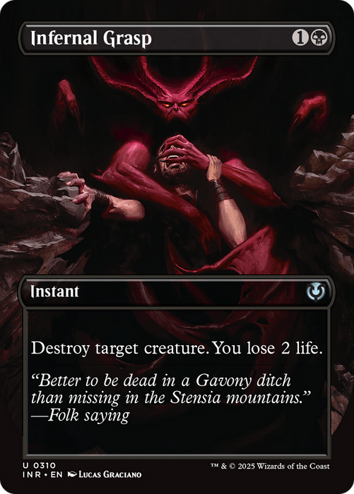 Infernal Grasp (INR-310) - uncommon (Borderless)