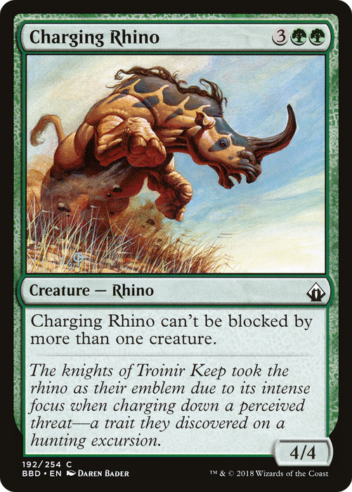 Charging Rhino (BBD-192) - common - Foil
