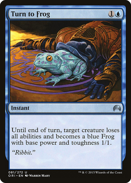 Turn to Frog (ORI-081) - uncommon - Foil
