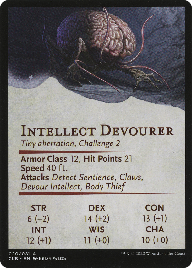 Intellect Devourer // Intellect Devourer (ACLB-020) - common (Borderless) - Foil