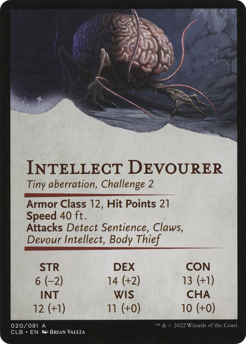Intellect Devourer // Intellect Devourer (ACLB-020) - common (Borderless)