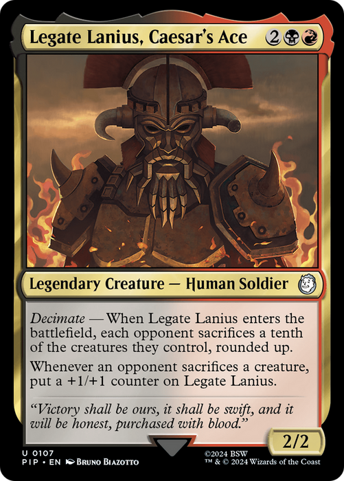 Legate Lanius, Caesar's Ace (PIP-107) - uncommon