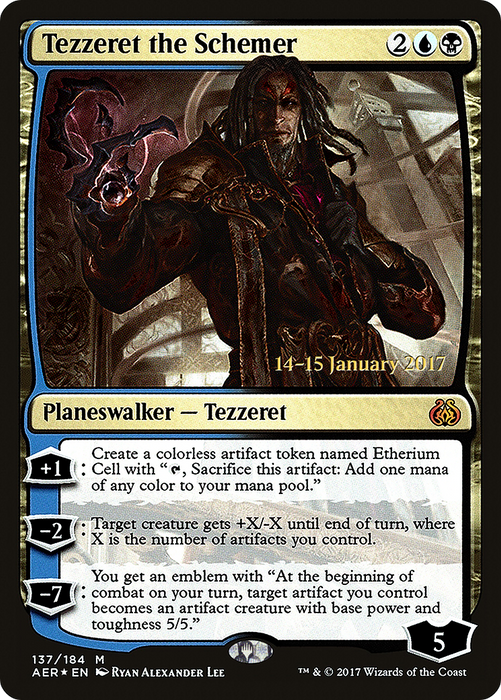 Tezzeret the Schemer (PRE-137S) - mythic - Foil