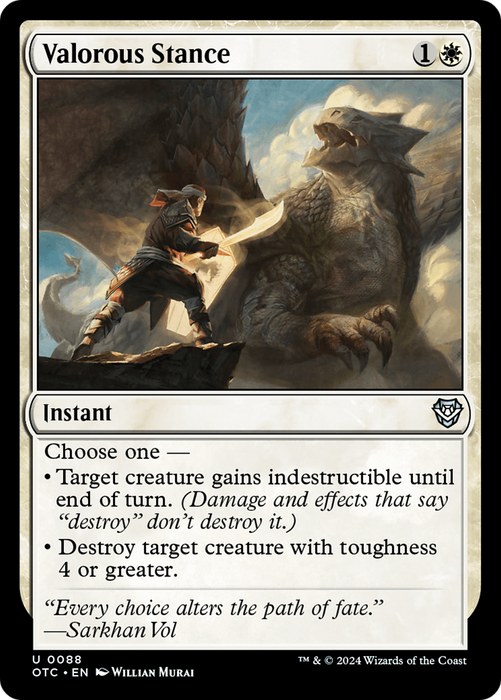 Valorous Stance (OTC-088) - uncommon