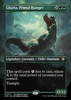 Ghalta, Primal Hunger (SPG-011) - rare (Borderless) - Foil