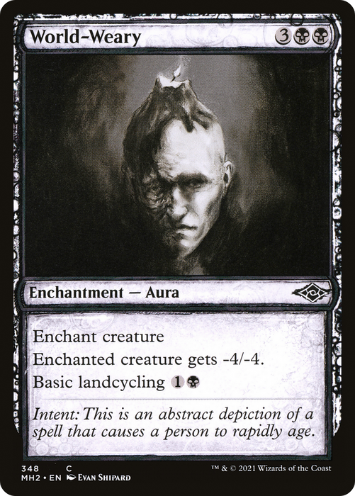 World-Weary (MH2-348) - common: (Showcase) - Foil