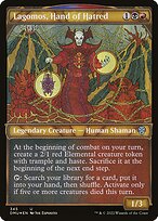 Lagomos, Hand of Hatred (DMU-345) - uncommon: (Showcase) - Foil