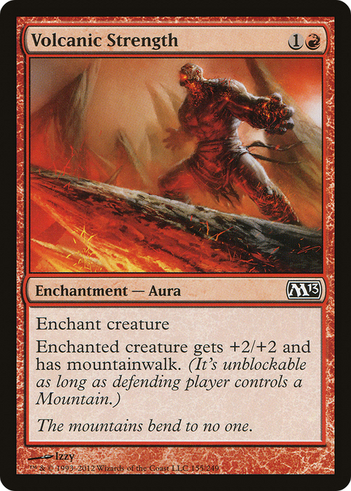 Volcanic Strength (M13-155) - common - Foil