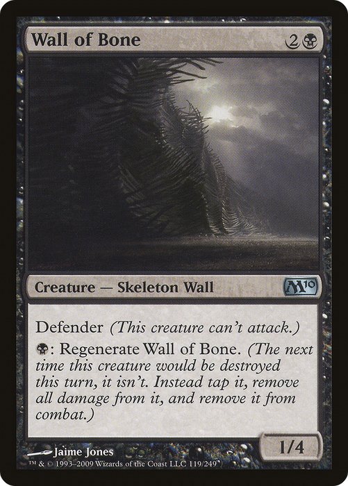 Wall of Bone (M10-119) - uncommon - Foil