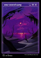Snow-Covered Swamp (SLD-327) - rare - Foil