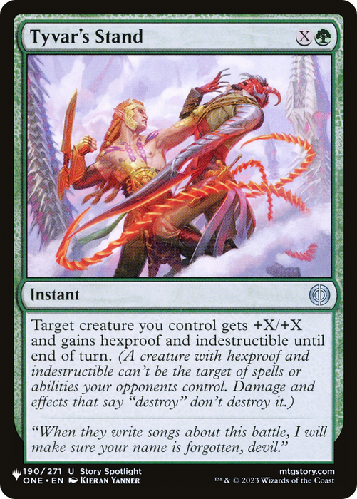 Tyvar's Stand (LIST-ONE-190) - uncommon