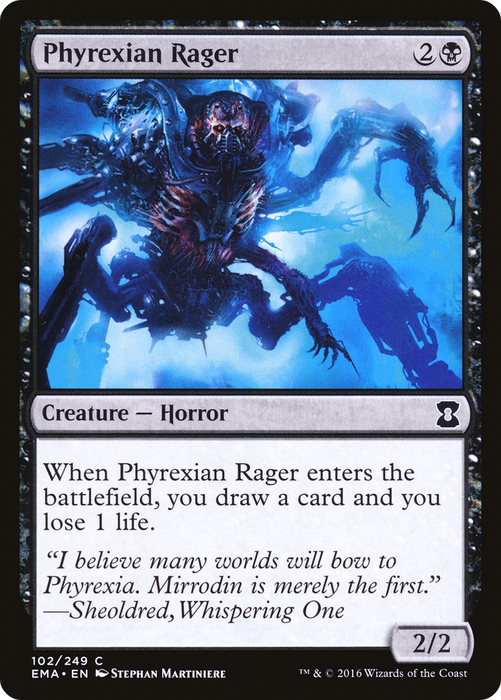 Phyrexian Rager (EMA-102) - common - Foil