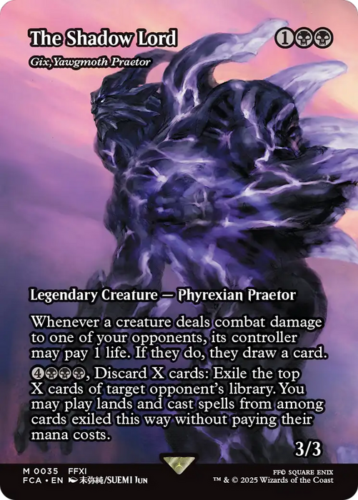 The Shadow Lord - Gix, Yawgmoth Praetor (Showcase) (FCA-035) - rare - Foil