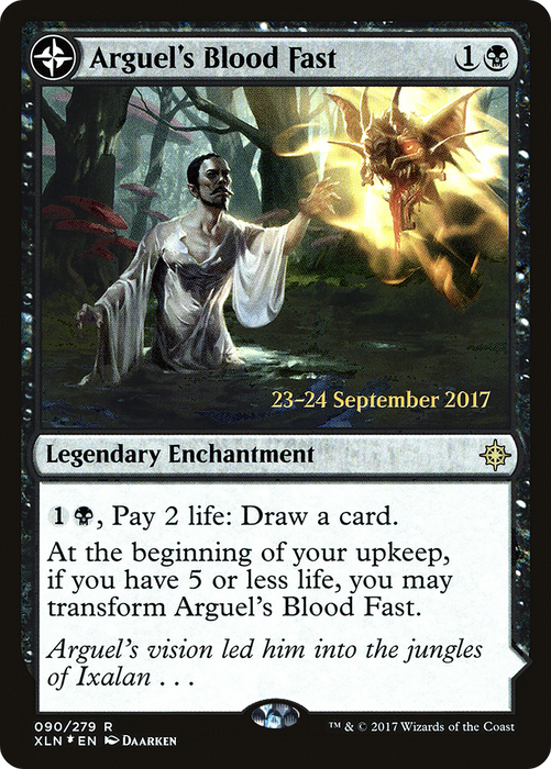 Arguel's Blood Fast // Temple of Aclazotz (PRE-90S) - rare: (compasslanddfc) - Foil