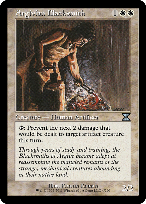 Argivian Blacksmith (ME4-004) - uncommon - Foil