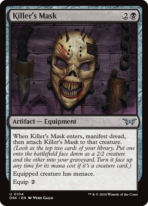Killer's Mask (DSK-104) - uncommon - Foil