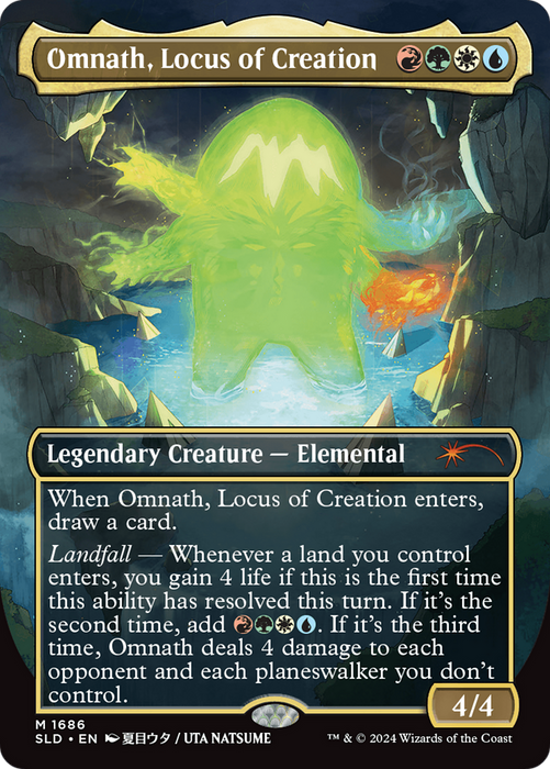 Omnath, Locus of Creation (SLD-1686) - mythic (Borderless) - Foil