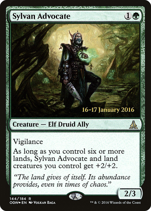 Sylvan Advocate (PRE-144S) - rare - Foil
