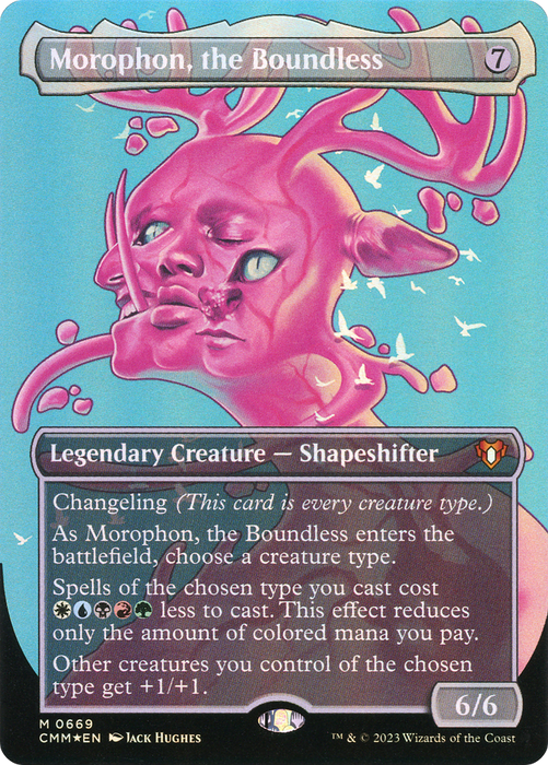 Morophon, the Boundless (CMM-1058) - mythic (Borderless) - Foil