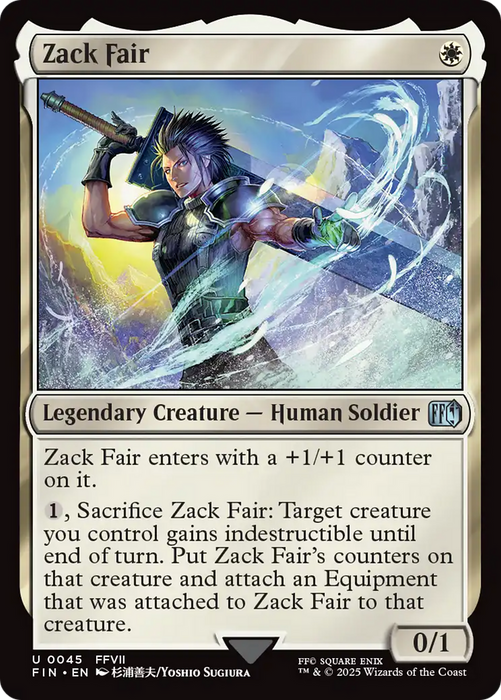 Zack Fair (FIN-045) - uncommon - Foil