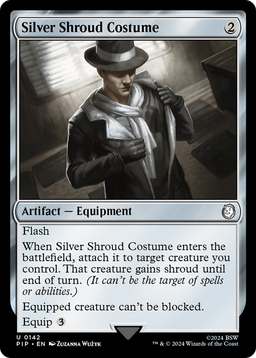 Silver Shroud Costume (PIP-142) - uncommon