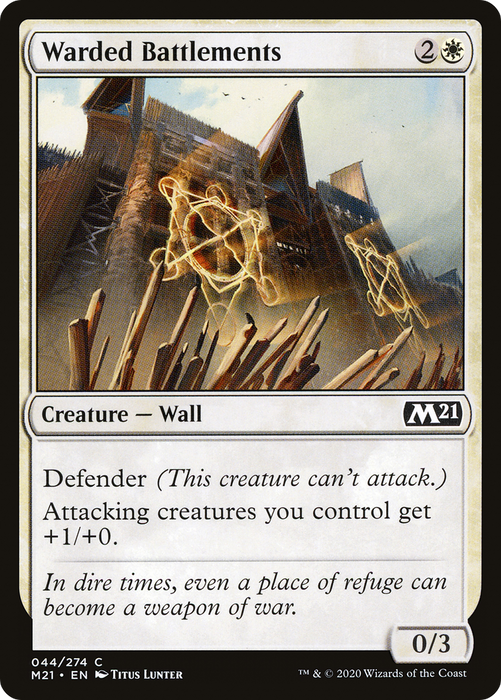 Warded Battlements (M21-044) - common - Foil