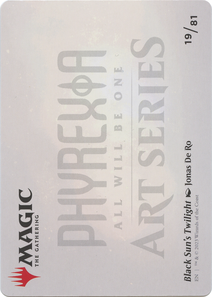 Black Sun's Twilight // Black Sun's Twilight (AONE-019) - common (Borderless) - Foil