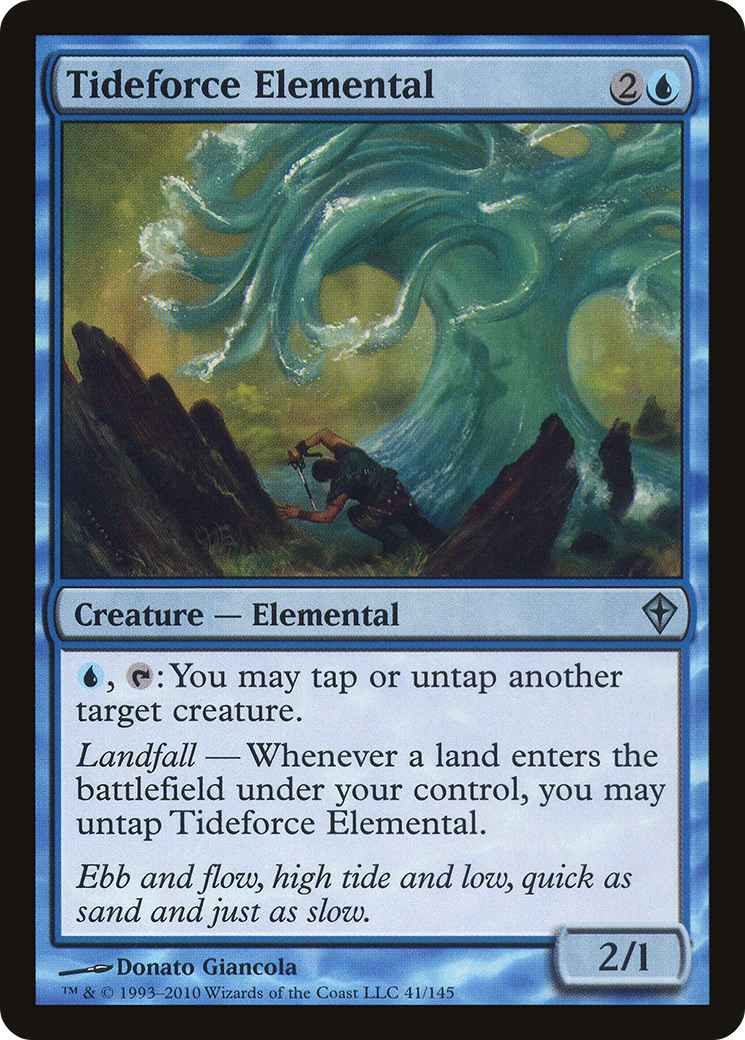 Tideforce Elemental (WWK-041) - uncommon - Foil