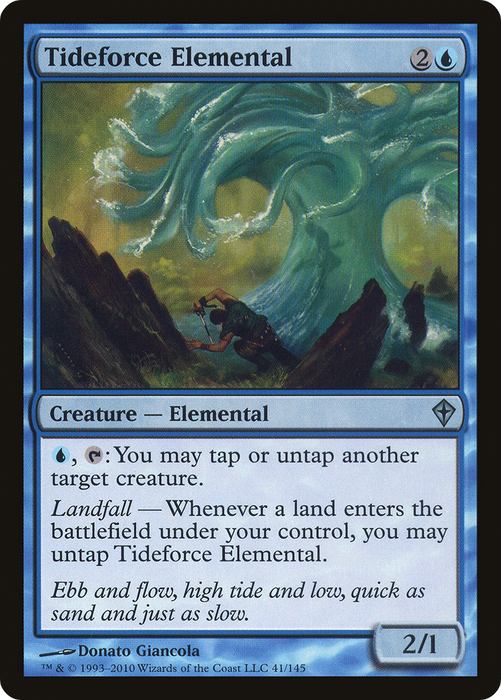 Tideforce Elemental (WWK-041) - uncommon - Foil