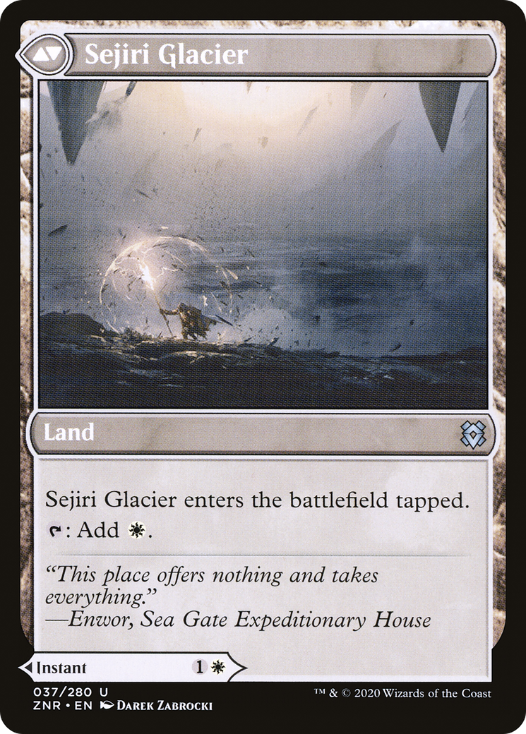 Sejiri Shelter // Sejiri Glacier (ZNR-037) - uncommon - Foil