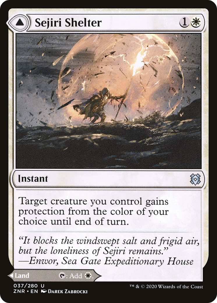Sejiri Shelter // Sejiri Glacier (ZNR-037) - uncommon - Foil