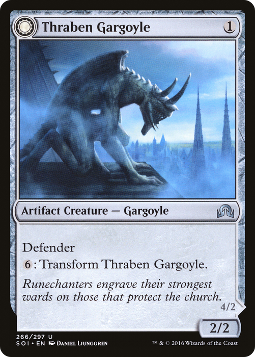Thraben Gargoyle // Stonewing Antagonizer (SOI-266) - uncommon: (Double Faced Transform) - Foil