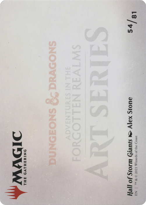 Hall of Storm Giants // Hall of Storm Giants (AAFR-054) - common (Borderless) - Foil